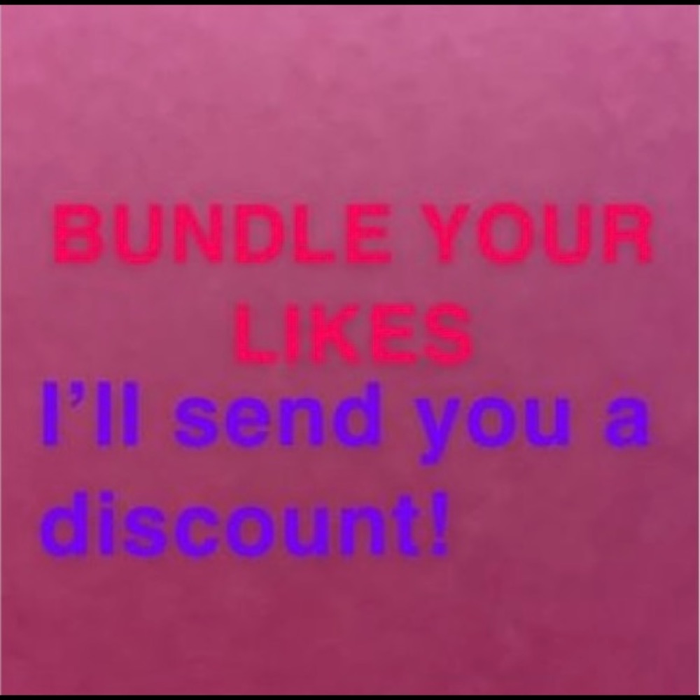 Bundle your likes and I will give discount 🎈😘
